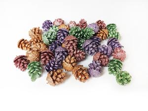 Šišky umelé trblietavé Šišky umelé trblietavé