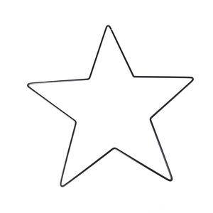 Hvězda kov 40 cm černá Hvězda kov 40 cm černá