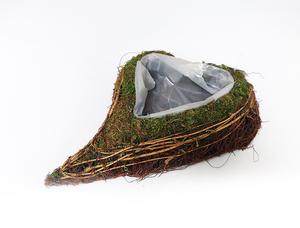 Prútený obal machové srdce Prútený obal machové srdce